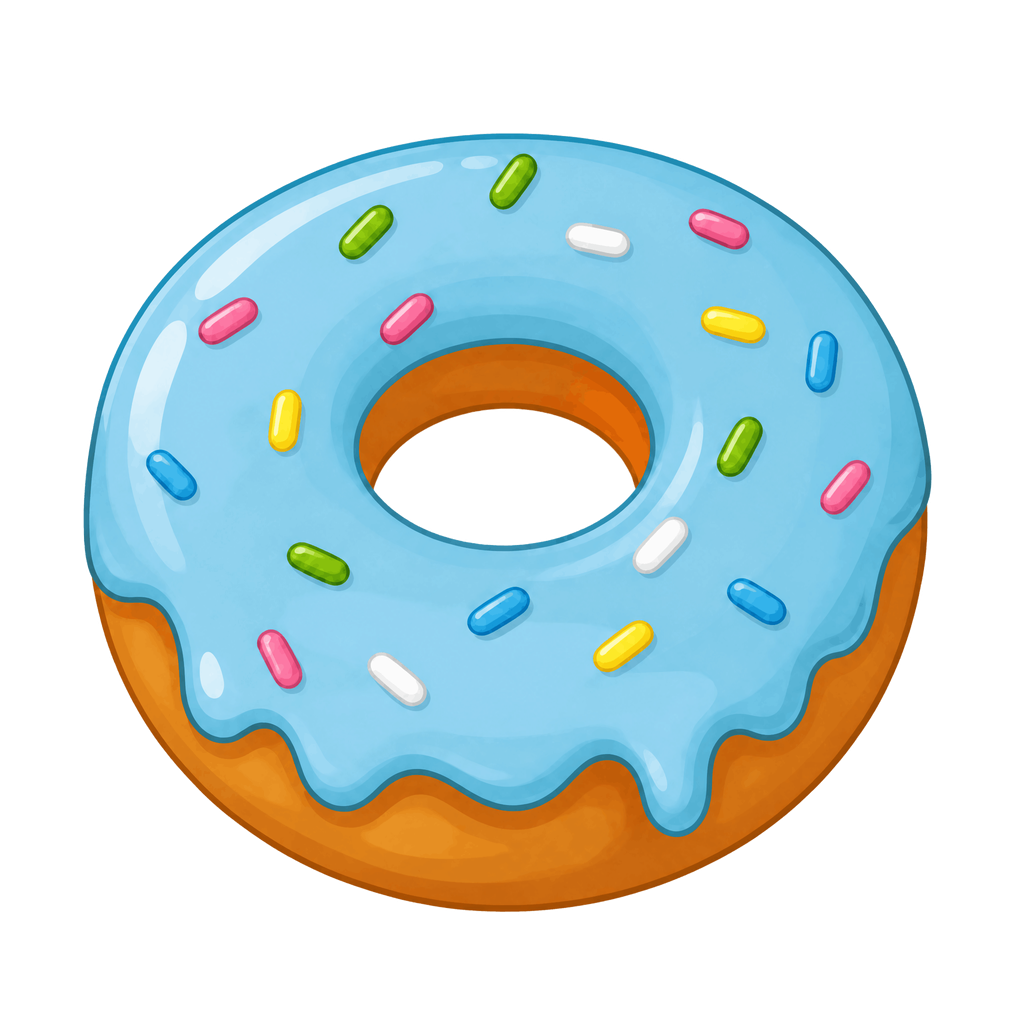Blue donut