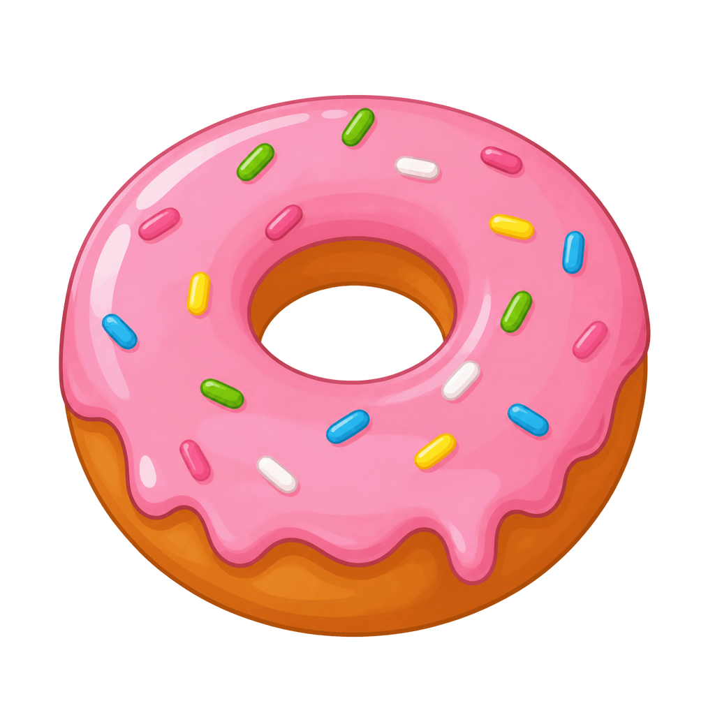 Pink donut